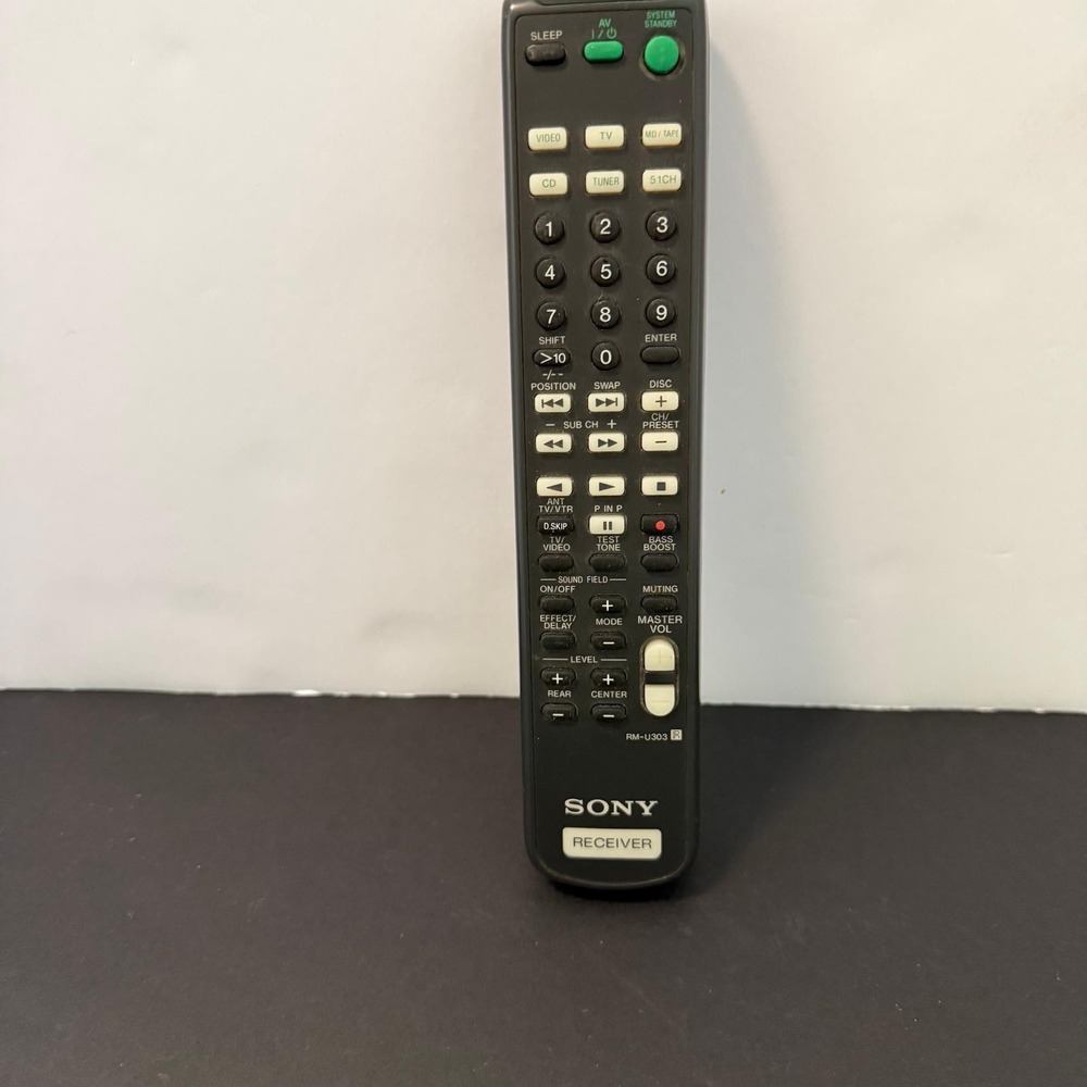 Sony Remote Control RM U306 For STR DE185 STR DE197 STR DE485E AV Receiver OEM